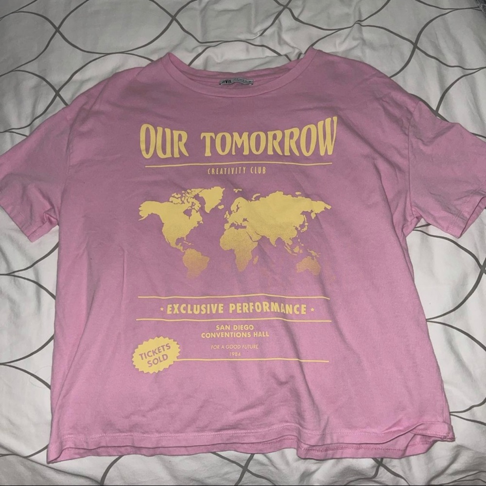 Zara Pink Oversized Tee